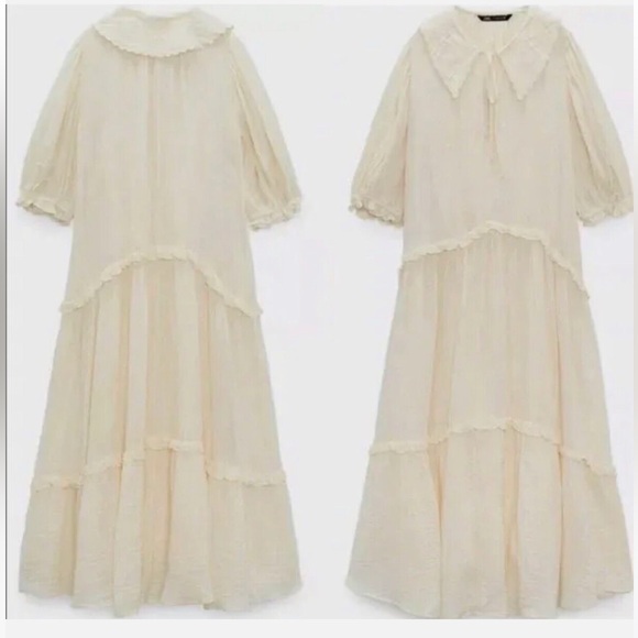 Zara Tiered Midi Dress - Picture 3 of 5